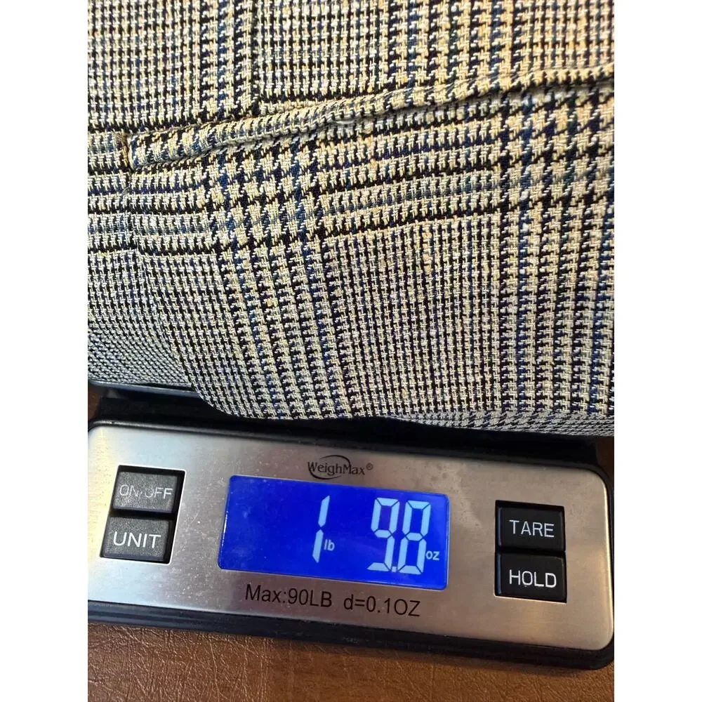 Oak Creek Dillards Mens Sport Coat 42R Silk Wool Glen Plaid Blazer USA Made